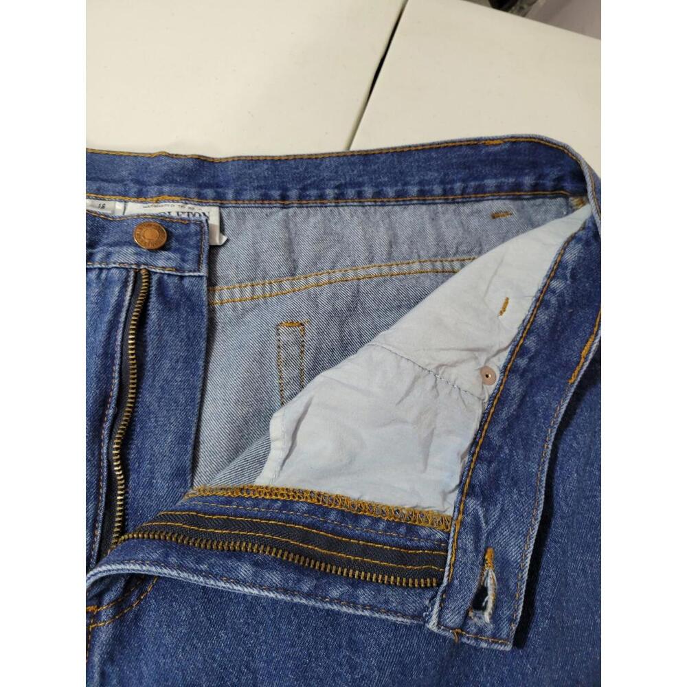 Vintage Pendleton Jeans Womens 18 High Rise Mom Jeans Straight 80s Blue Denim - Picture 9 of 11